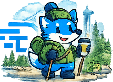 Scout the fox representing Washington
